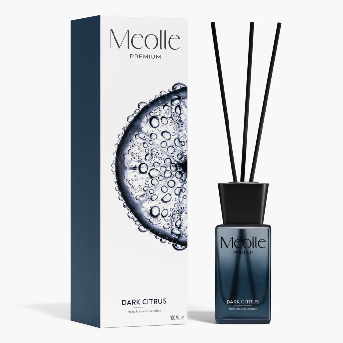 Odorizant cu bețișoare parfumate Meolle 100 ml – Dark Citrus