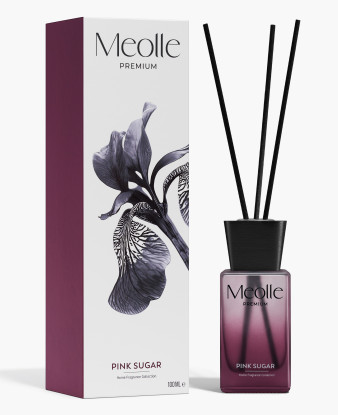 Odorizant cu bețișoare parfumate Meolle 100 ml – Pink Sugar