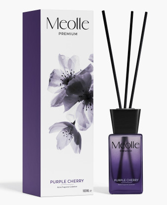 Odorizant cu bețișoare parfumate Meolle 100 ml – Purple Cherry