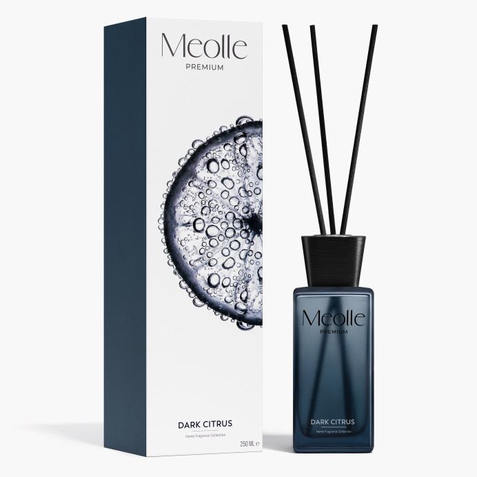 Odorizant cu bețișoare parfumate Meolle 250 ml – Dark Citrus