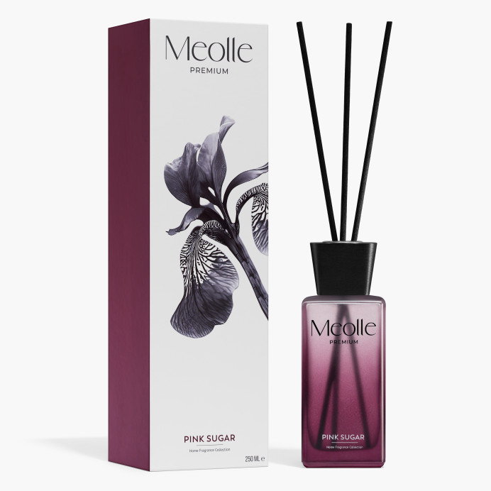 Odorizant cu bețișoare parfumate Meolle 250 ml – Pink Sugar