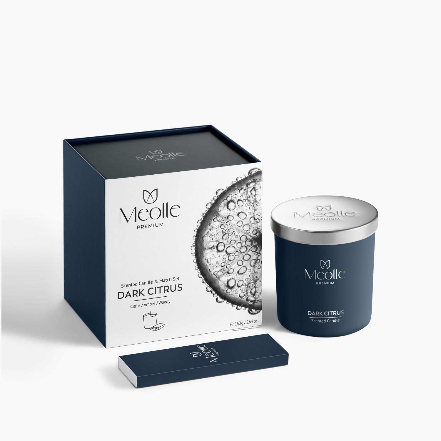 Dark Citrus Scented Candle