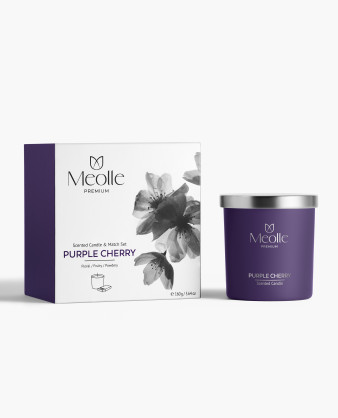 Purple Cherry Scented Candle