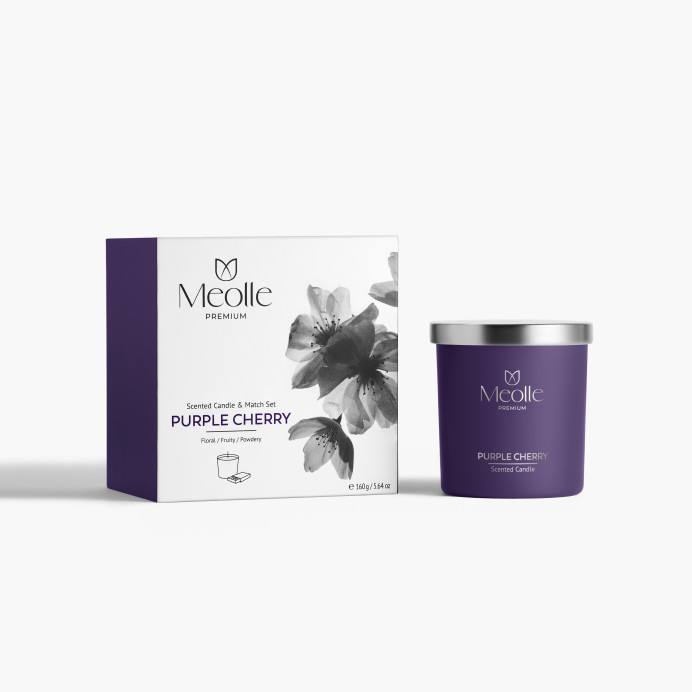 Purple Cherry Scented Candle
