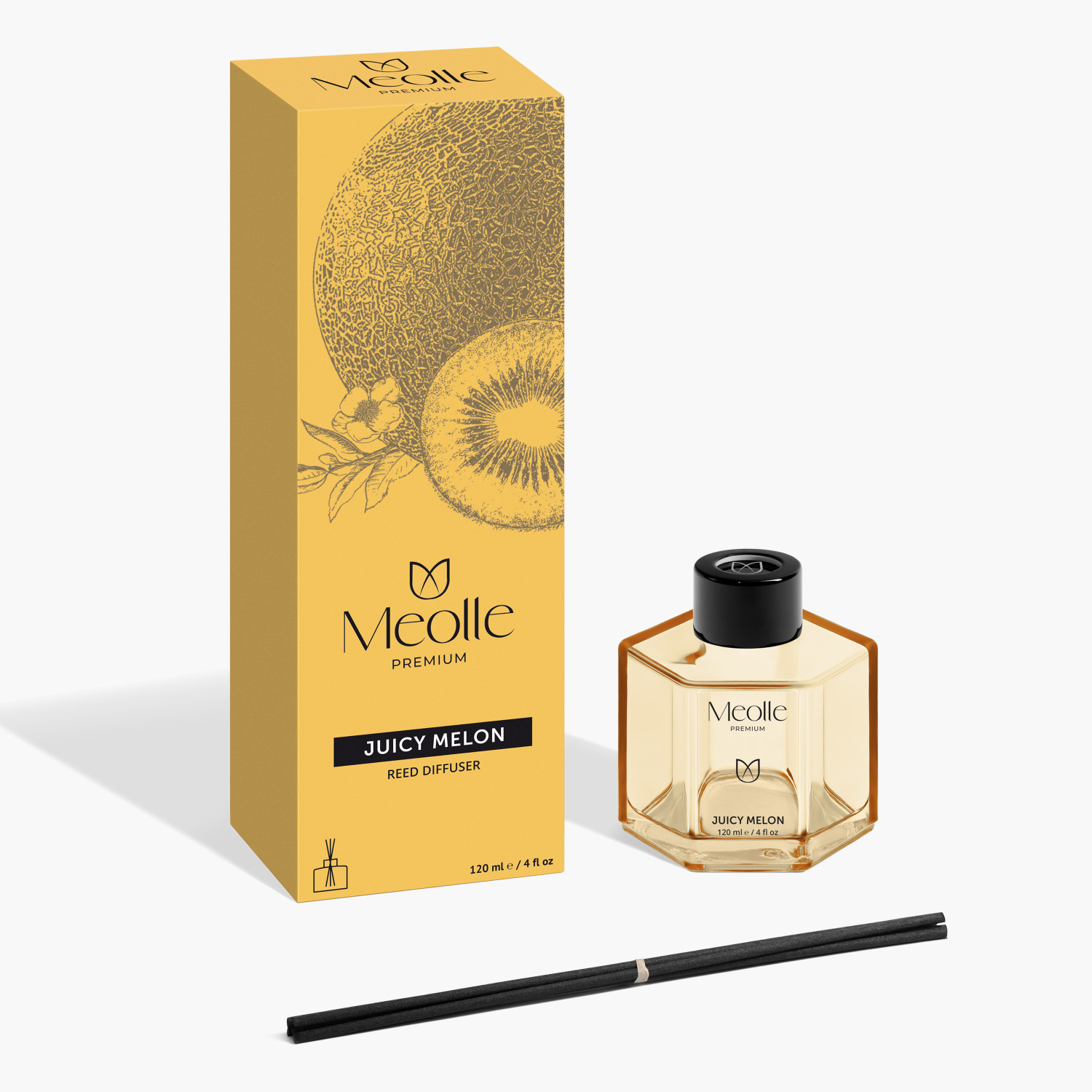 Odorizant cu bețișoare Juicy Melon 120 ml