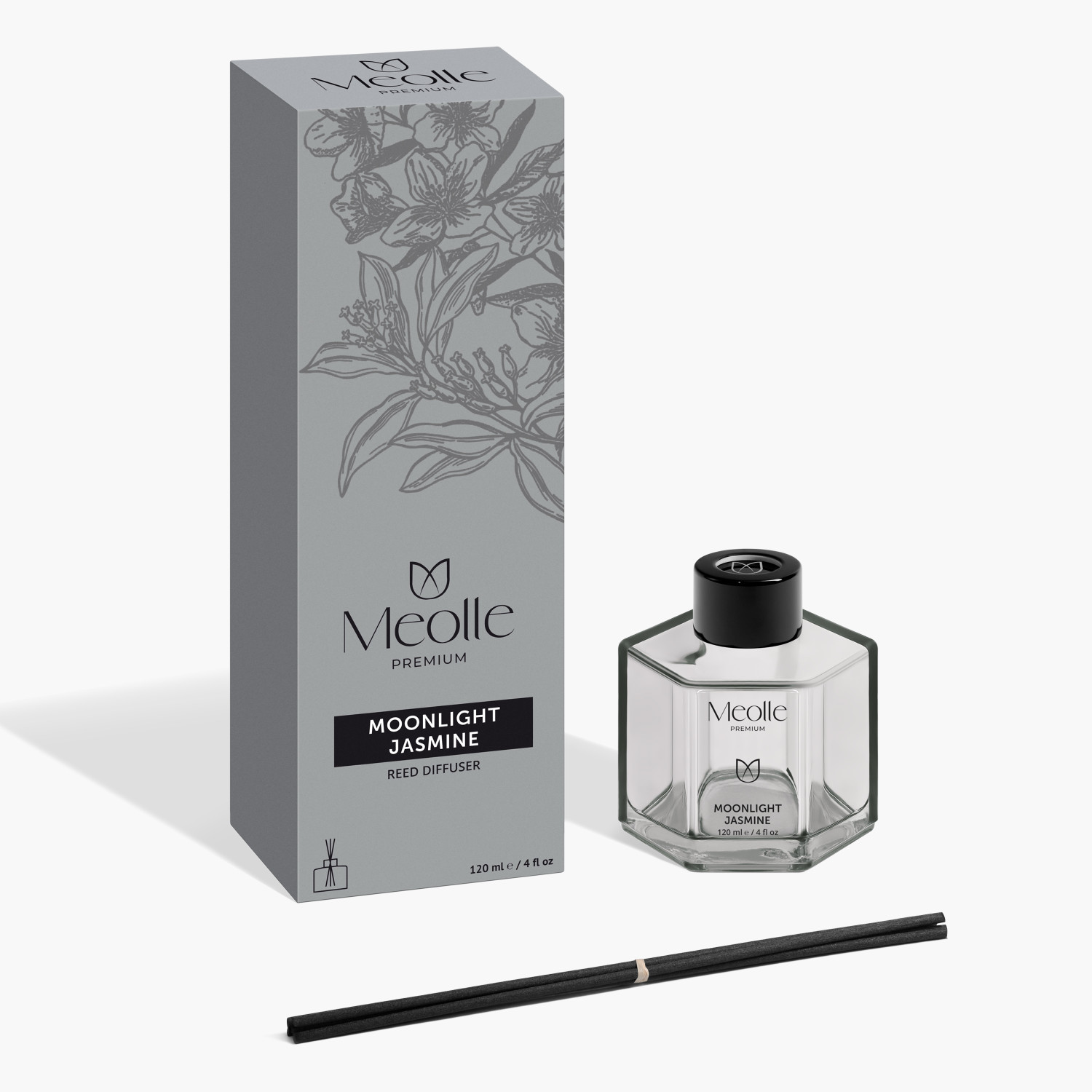 Odorizant cu bețișoare Moonlight Jasmine 120 ml