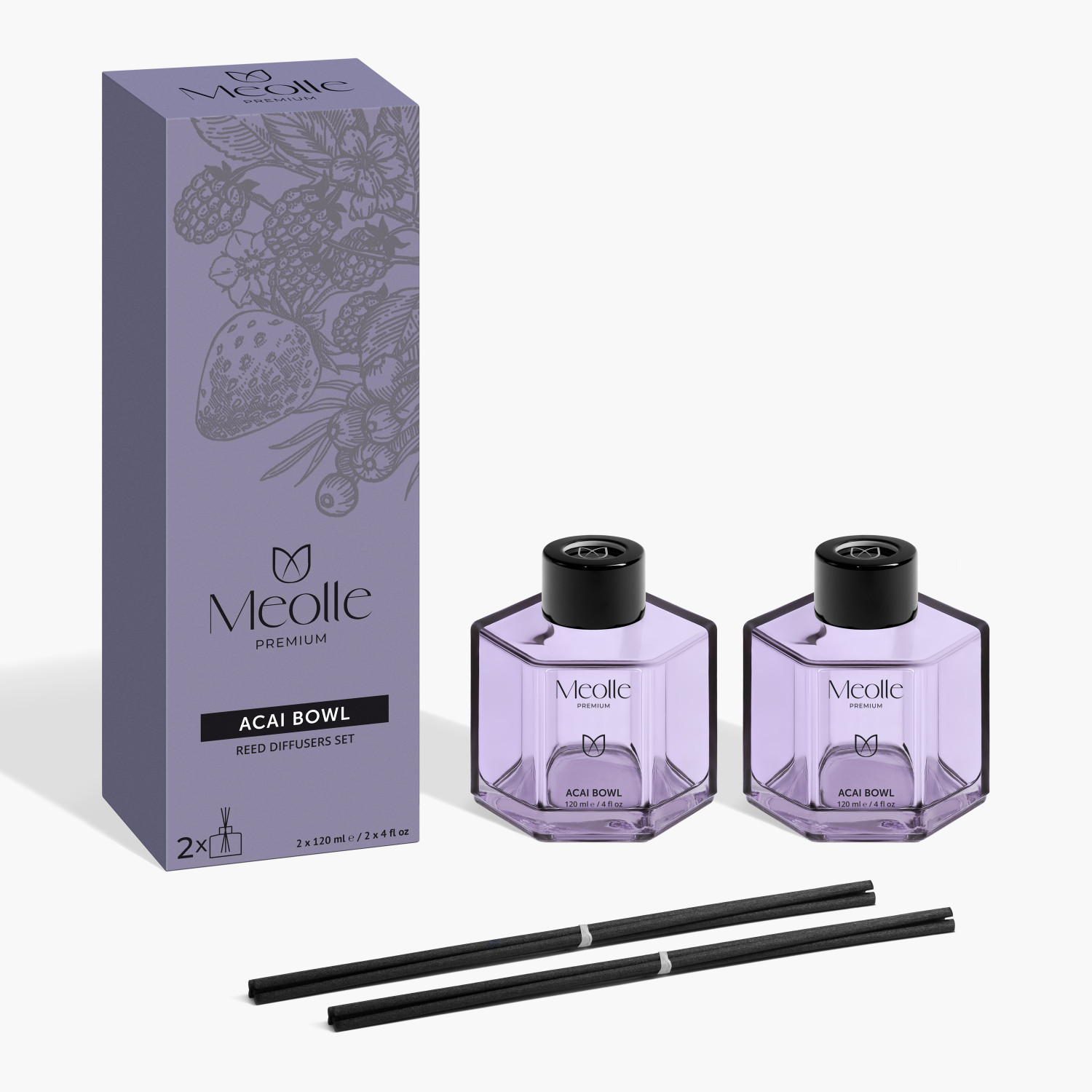 Odorizant cu bețișoare Acai Bowl 2 x 120 ml