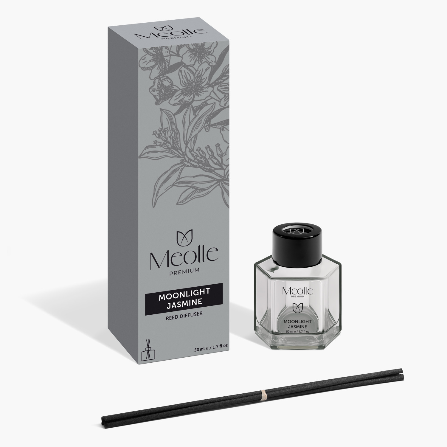 Odorizant cu bețișoare Moonlight Jasmine 50 ml