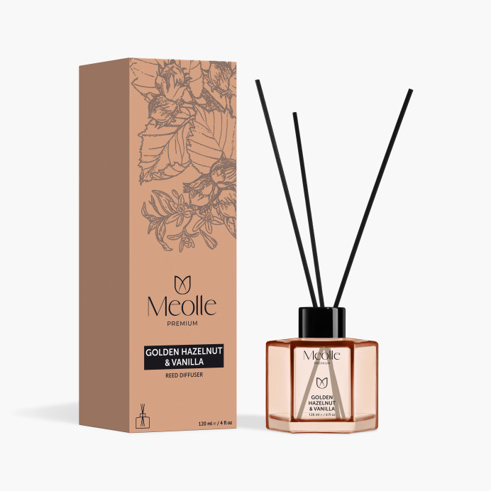 Odorizant cu bețișoare Golden Hazelnut & Vanilla 120 ml
