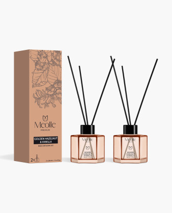 Odorizant cu bețișoare Golden Hazelnut & Vanilla 2 x 120 ml