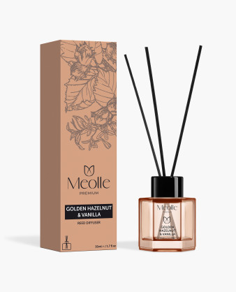 Odorizant cu bețișoare Golden Hazelnut & Vanilla 50 ml