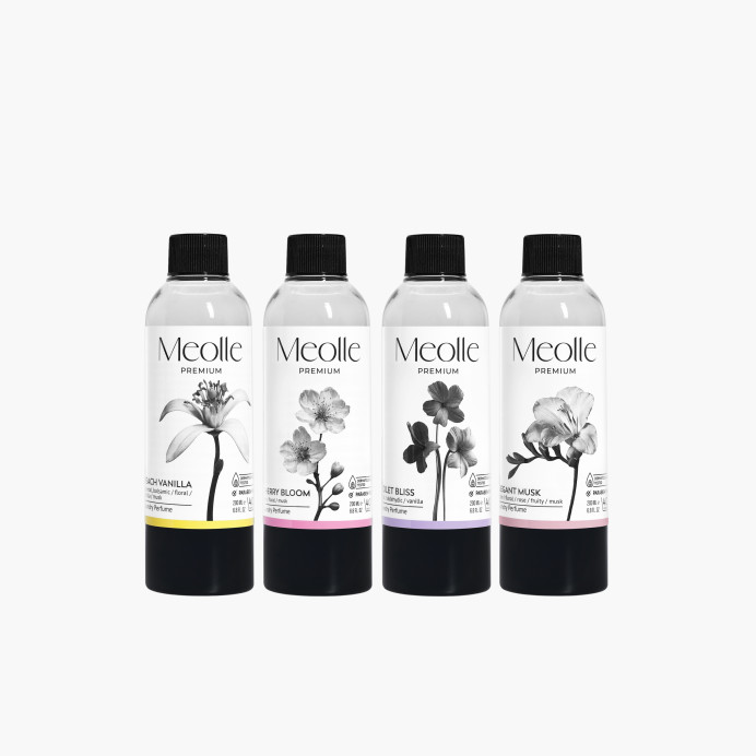 Set of 4 laundry perfumes – Fruity & Musk