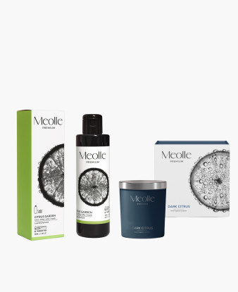 Lumânare parfumată Dark Citrus + Parfum de rufe CADOU