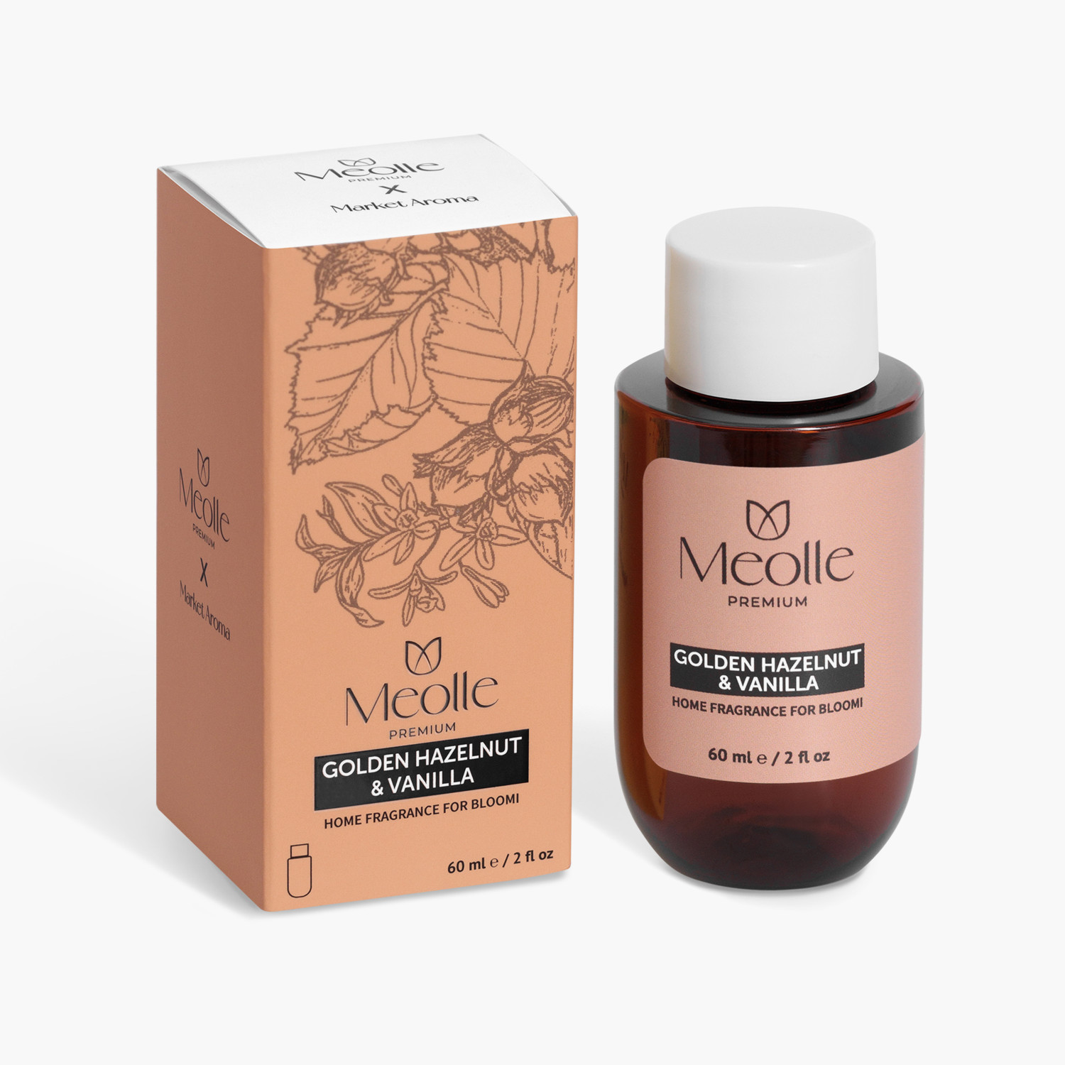 Rezervă de parfum Golden Hazelnut & Vanilla 60 ml pentru Bloomi