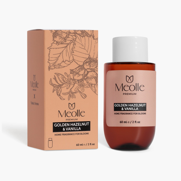 Rezervă de parfum Golden Hazelnut & Vanilla 60 ml pentru Bloomi